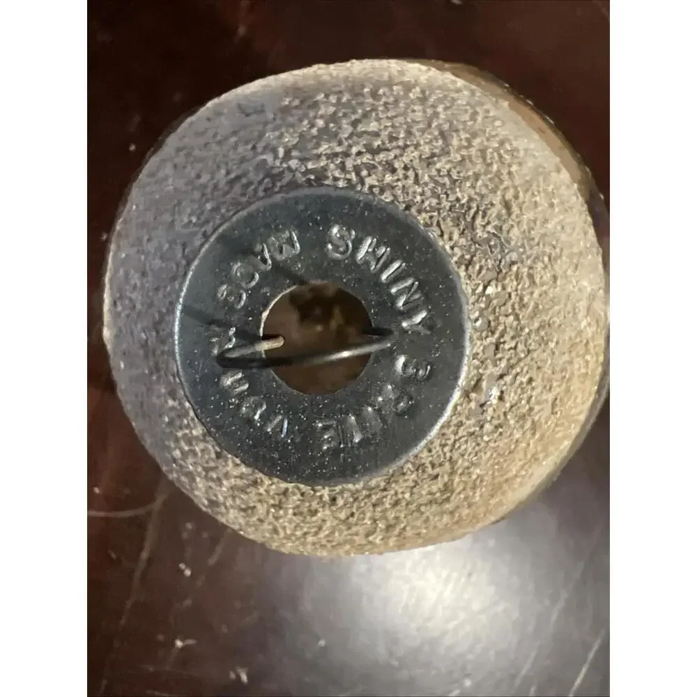 Vintage Shiny Brite Christmas Ornament Star Reflector Double Indent Stripes 1289 - Picture 6 of 6